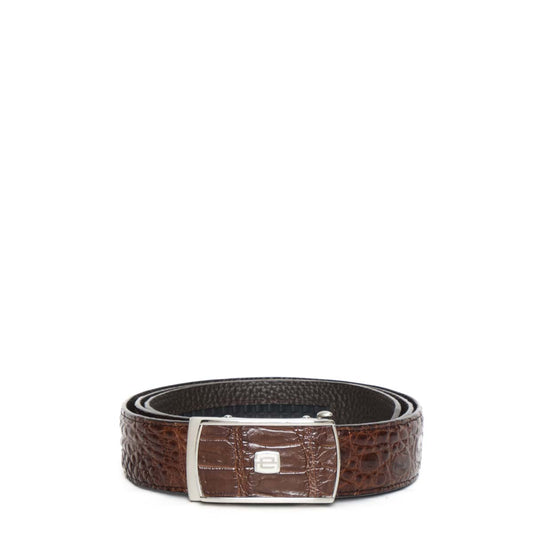 EFORA EFR-057B-BR Crocodile Leather Men's Belt