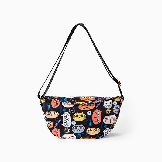 Unisex crossbody bag EFORA GO ( 4B-EG-1621-MANEKI NEKO )