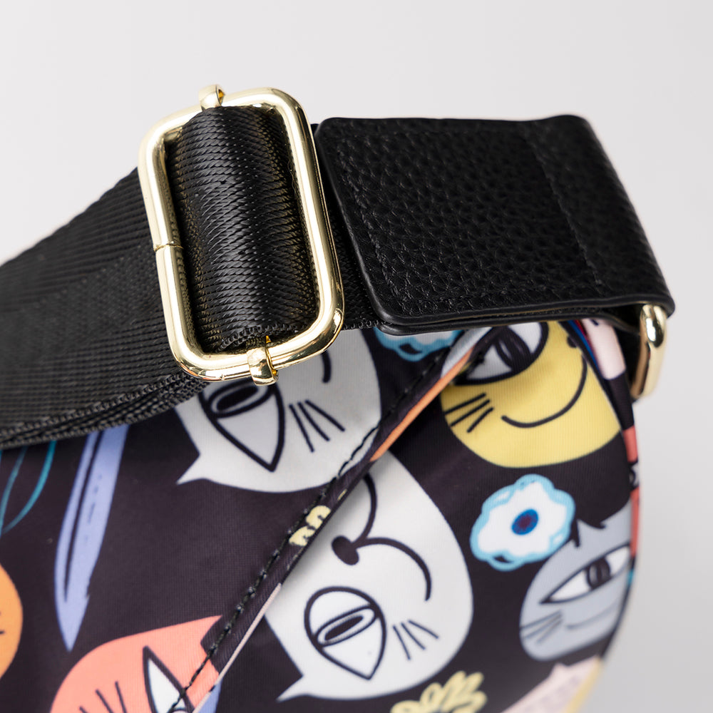 Unisex crossbody bag EFORA GO ( 4B-EG-1621-MANEKI NEKO )