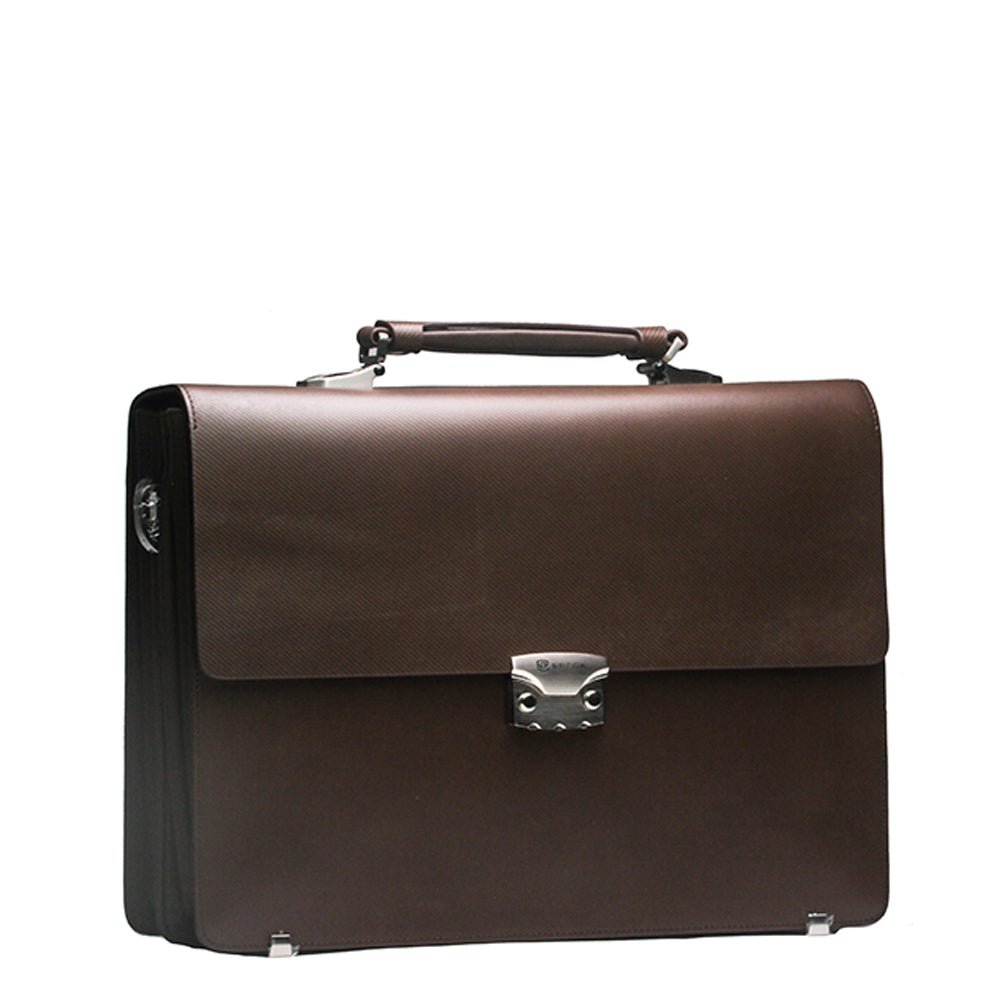 Efora 2801G-BR-D men's briefcase with number lock